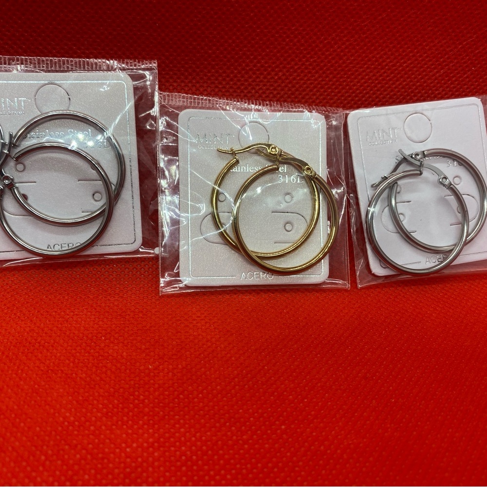 Earrings stainless steel